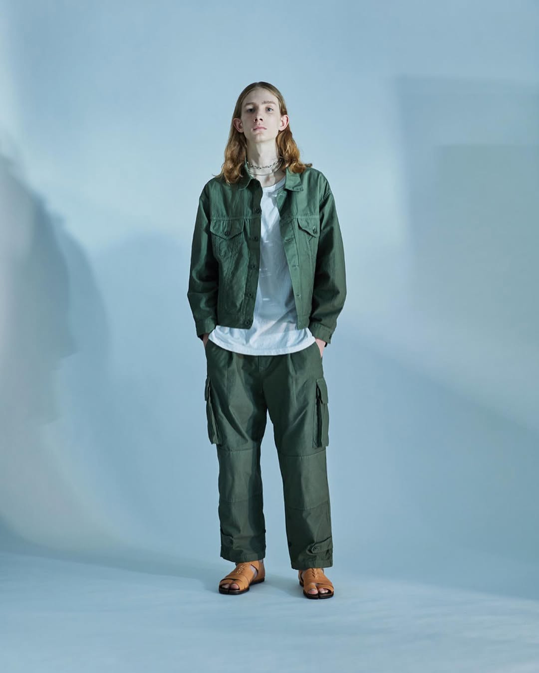 iori Moleskin Tuck Cargo Pants