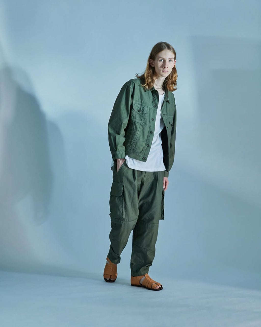 iori Moleskin Tuck Cargo Pants