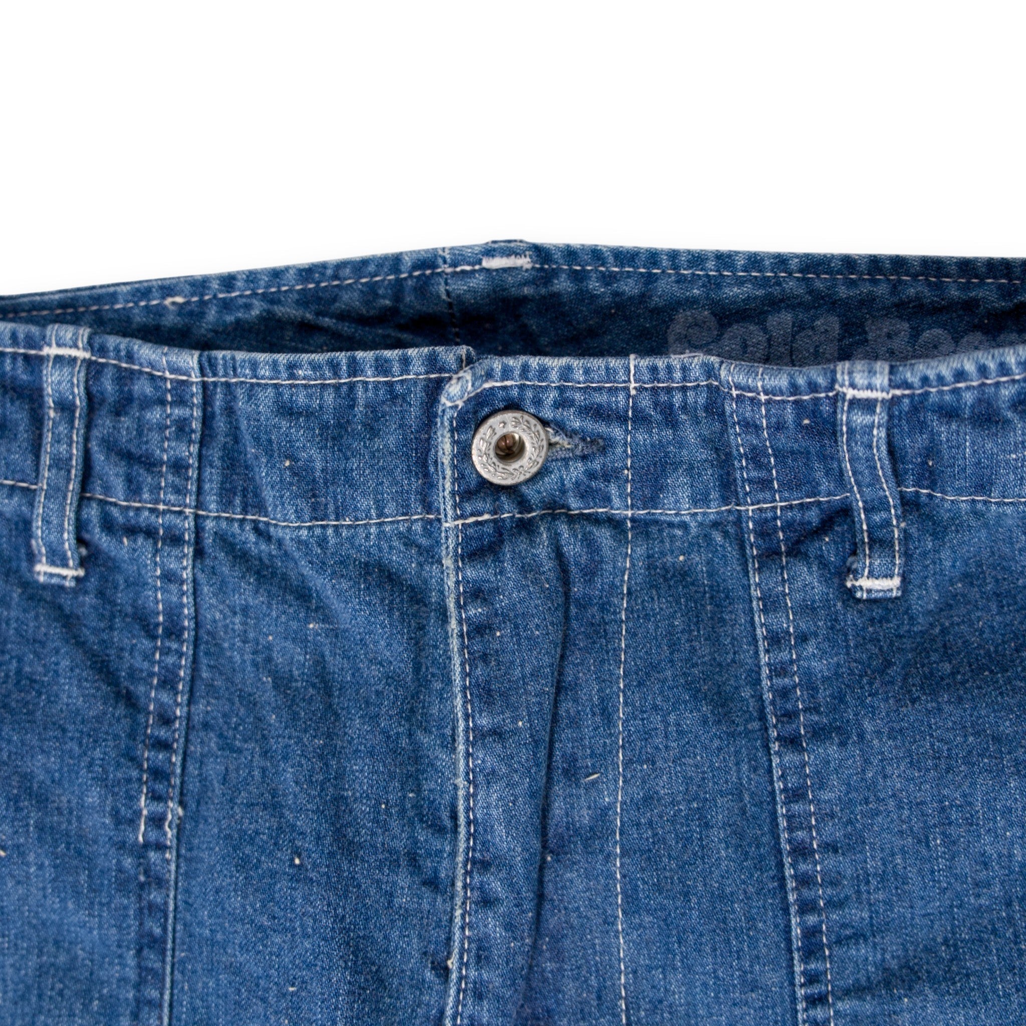 【H.UNIT ColdBeer別注】Denim fatigue pants (Customize)