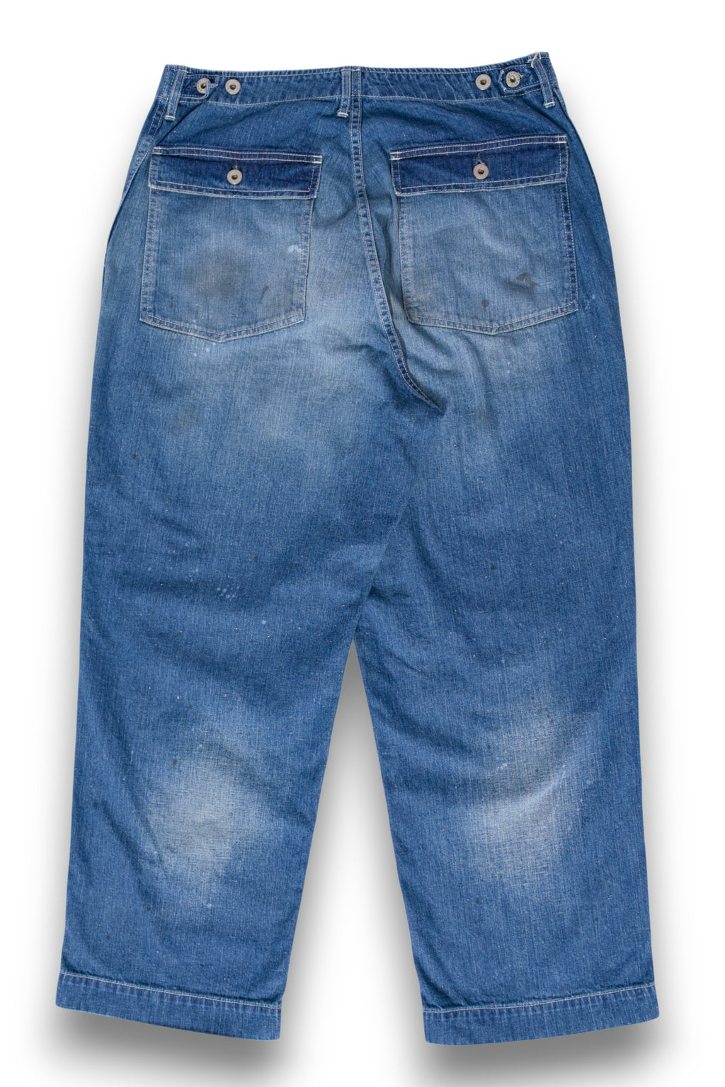 【H.UNIT ColdBeer別注】Denim fatigue pants (Customize)