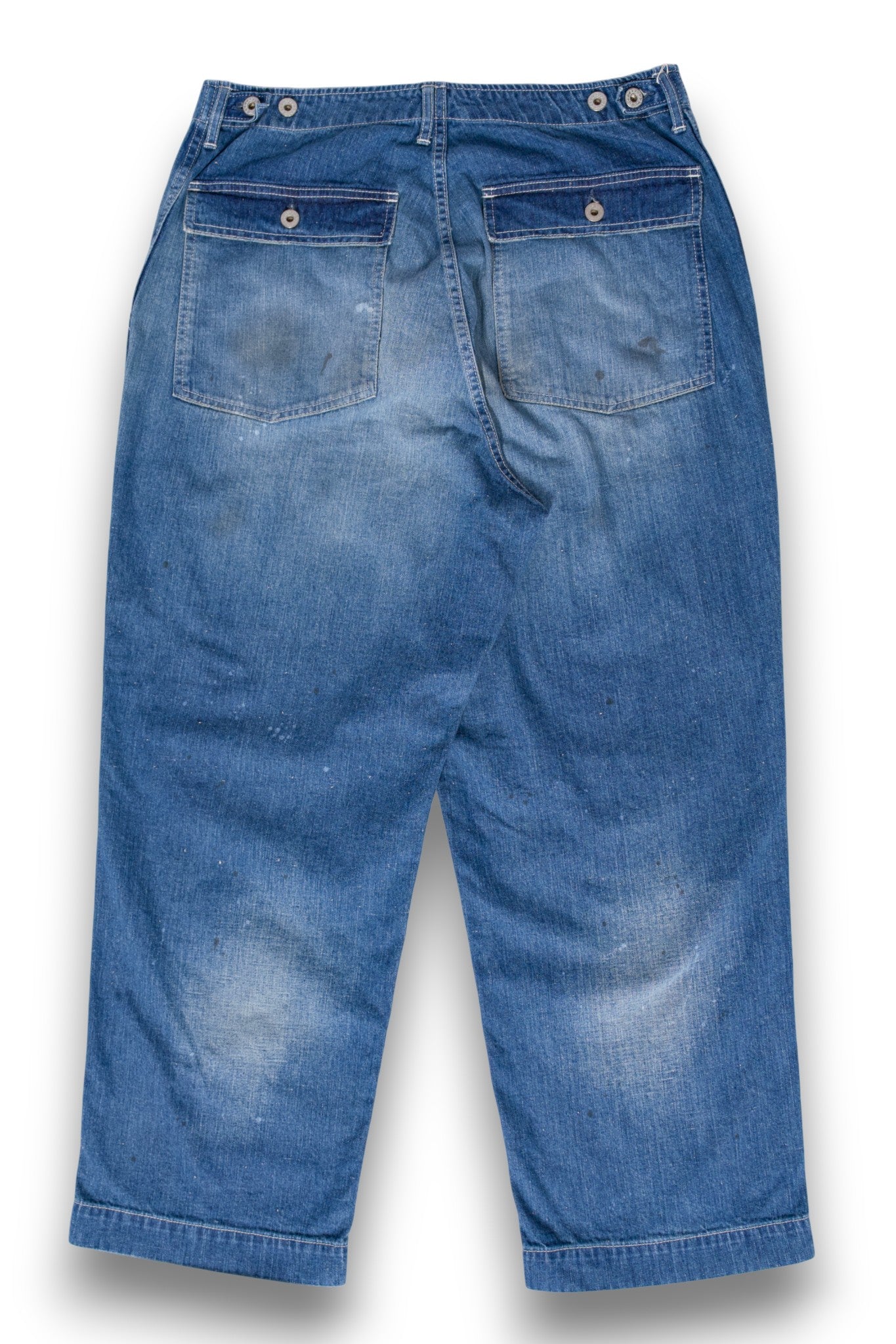 【H.UNIT ColdBeer別注】Denim fatigue pants (Customize)