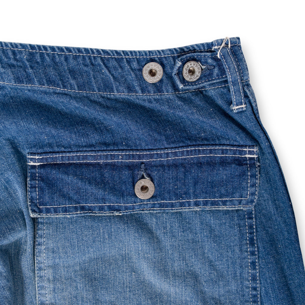 【H.UNIT ColdBeer別注】Denim fatigue pants (Customize)