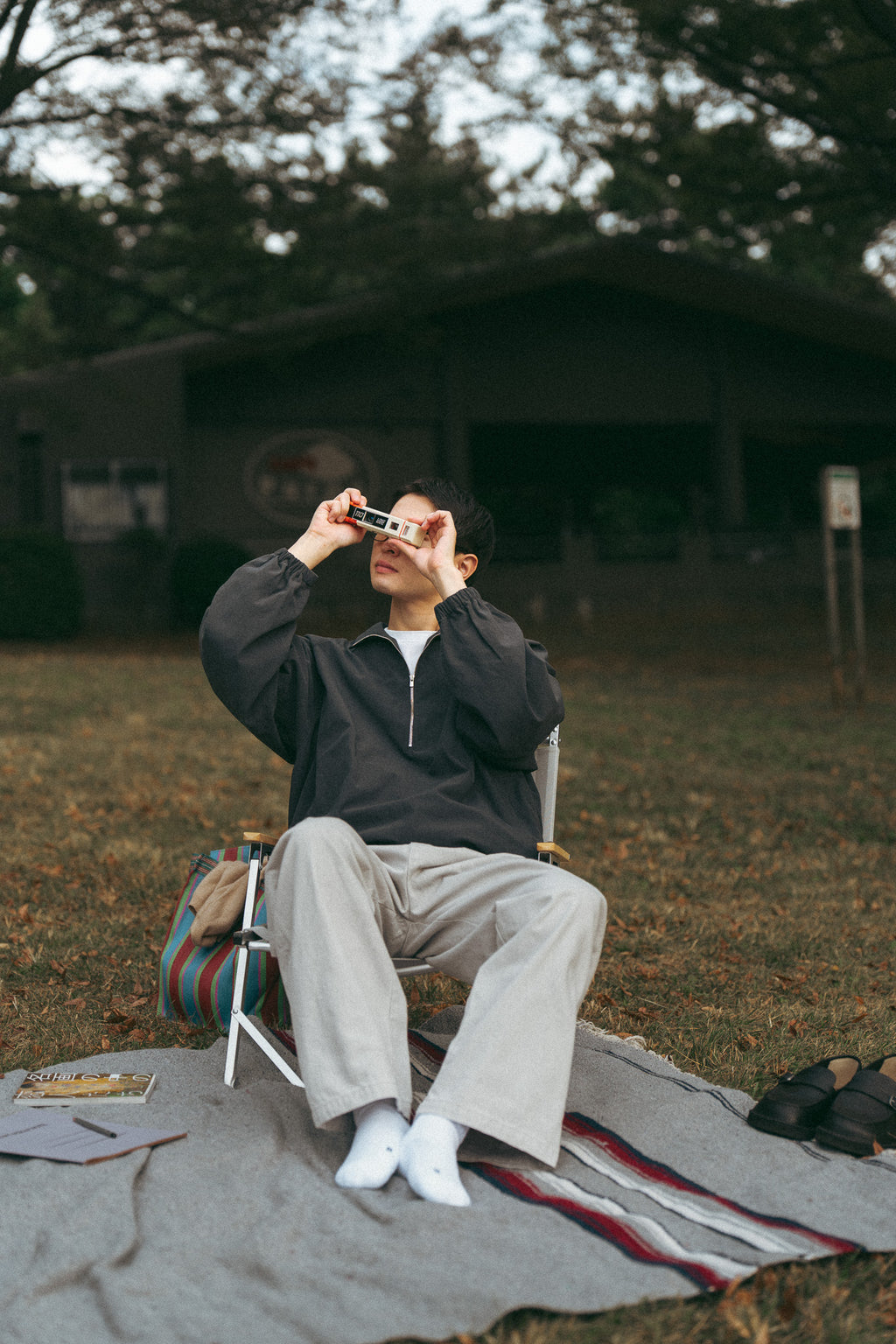 UITU x ColdBeer Store THE OFFING Gabardine Half-Zip Pullover