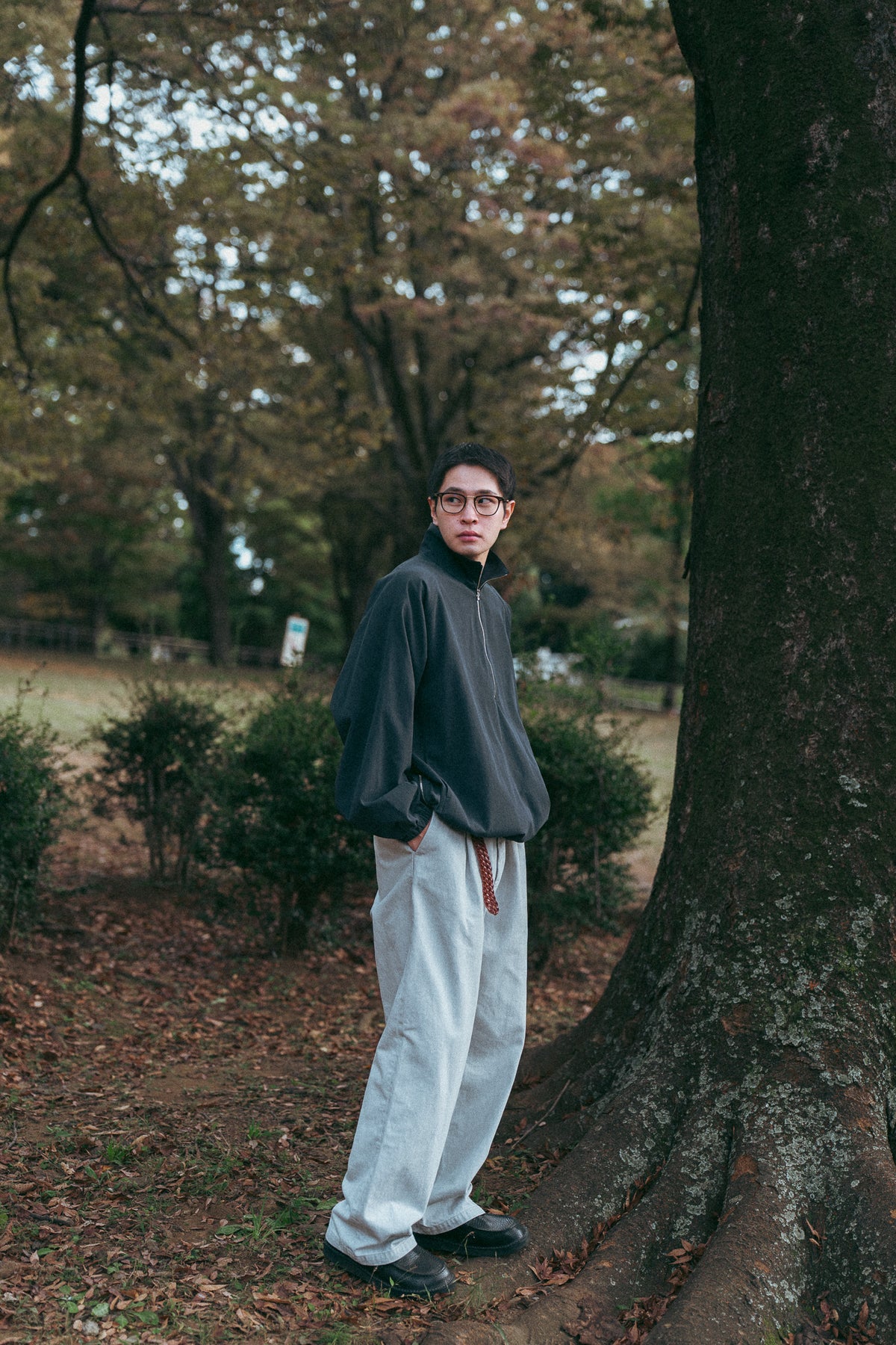 UITU x ColdBeer Store THE OFFING Gabardine Half-Zip Pullover
