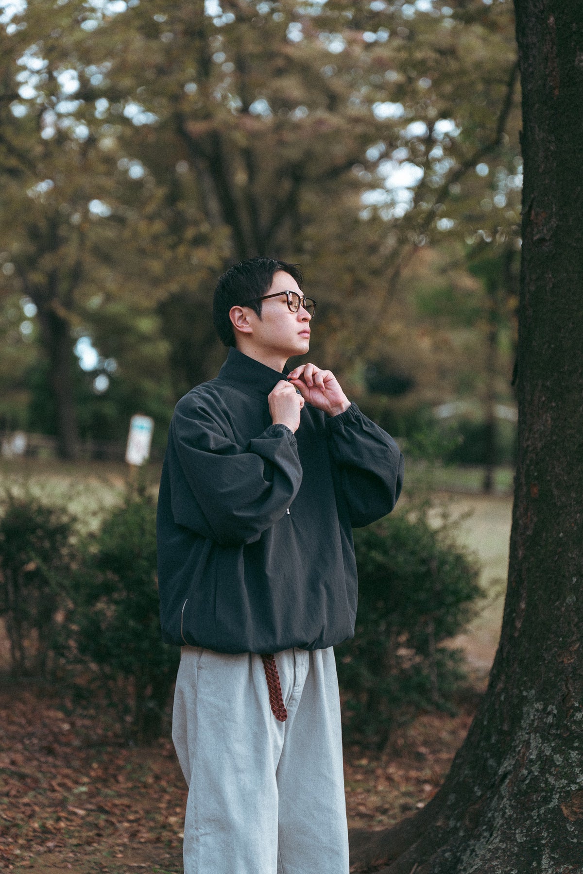 UITU x ColdBeer Store THE OFFING Gabardine Half-Zip Pullover