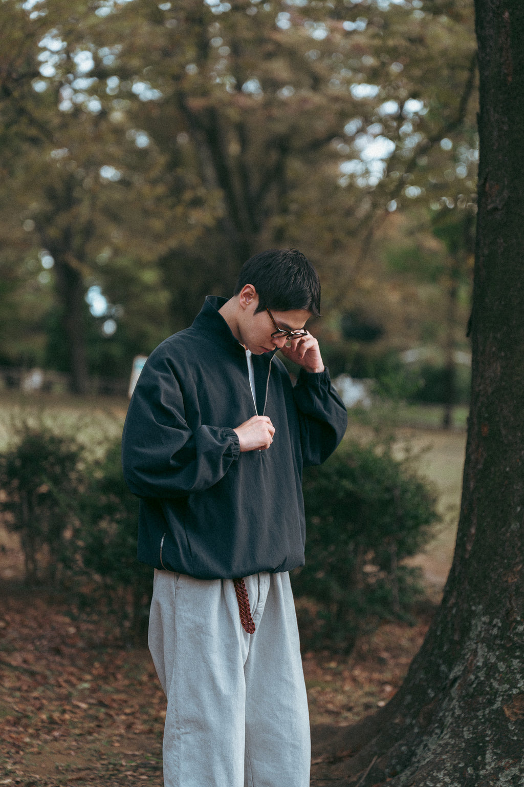 UITU x ColdBeer Store THE OFFING Gabardine Half-Zip Pullover