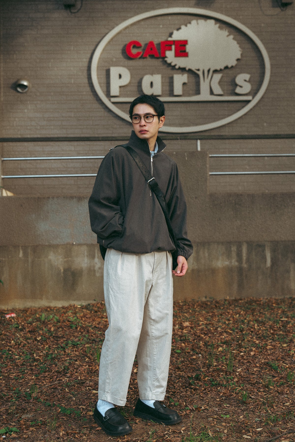 UITU x ColdBeer Store THE OFFING Gabardine Half-Zip Pullover