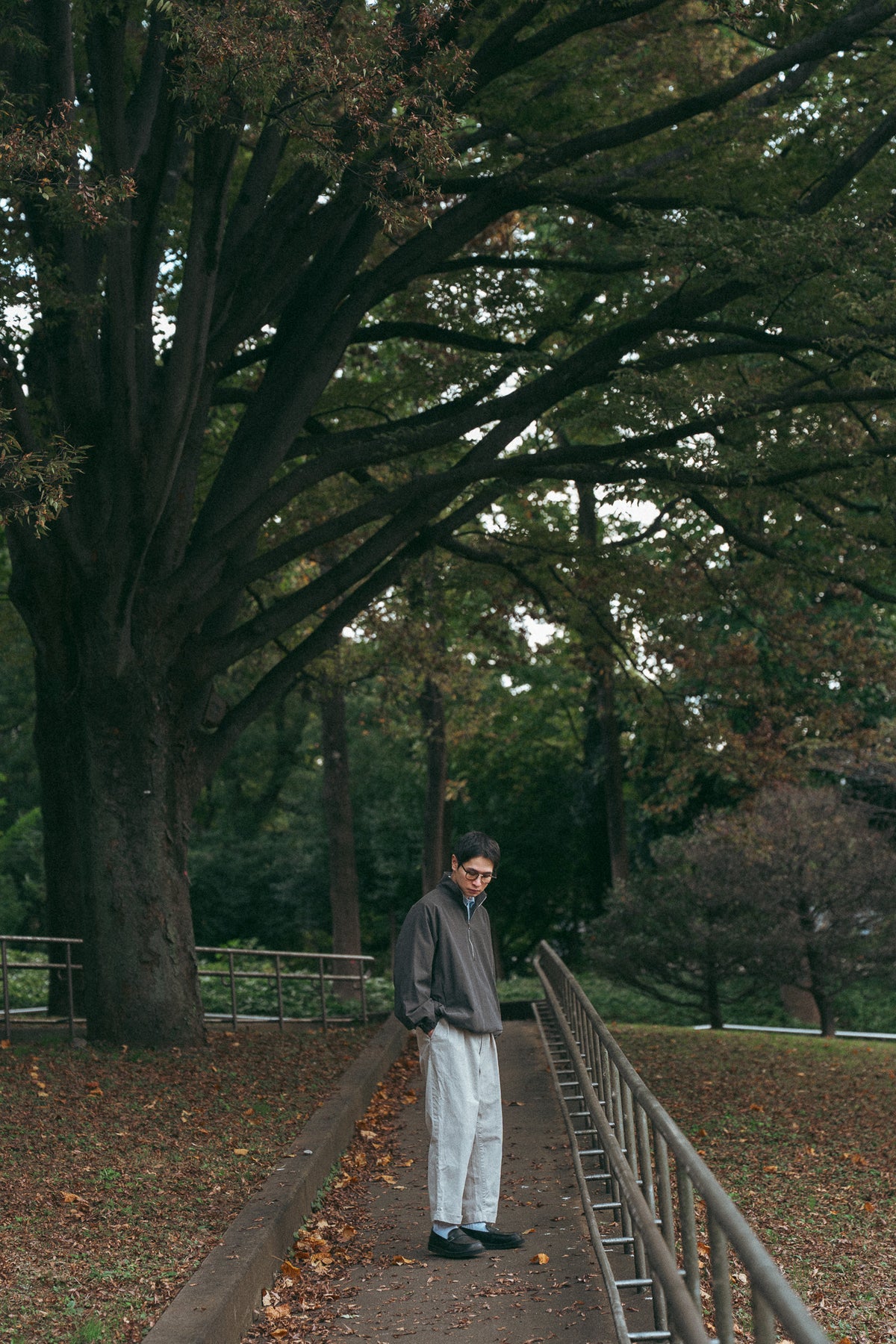 UITU x ColdBeer Store THE OFFING Gabardine Half-Zip Pullover
