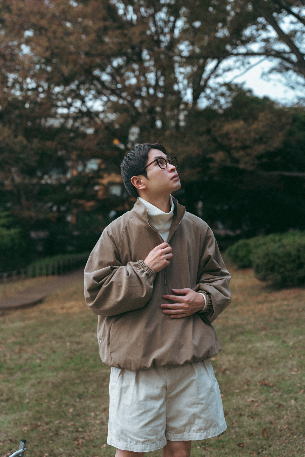 UITU x ColdBeer Store THE OFFING Gabardine Half-Zip Pullover