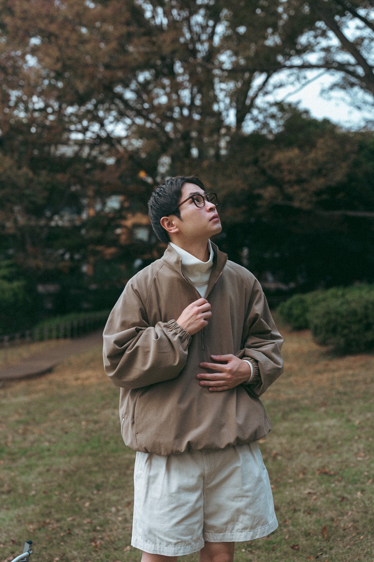 UITU x ColdBeer Store THE OFFING Gabardine Half-Zip Pullover
