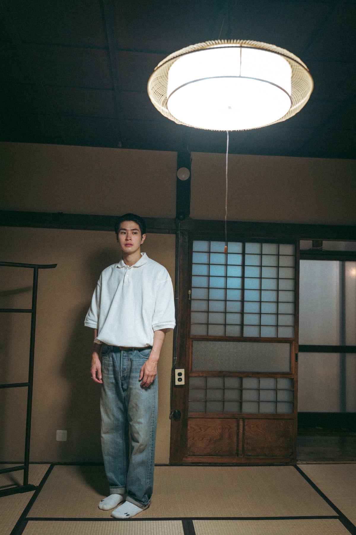 H.UNIT Selvedge denim 5P(Used wash) Indigo