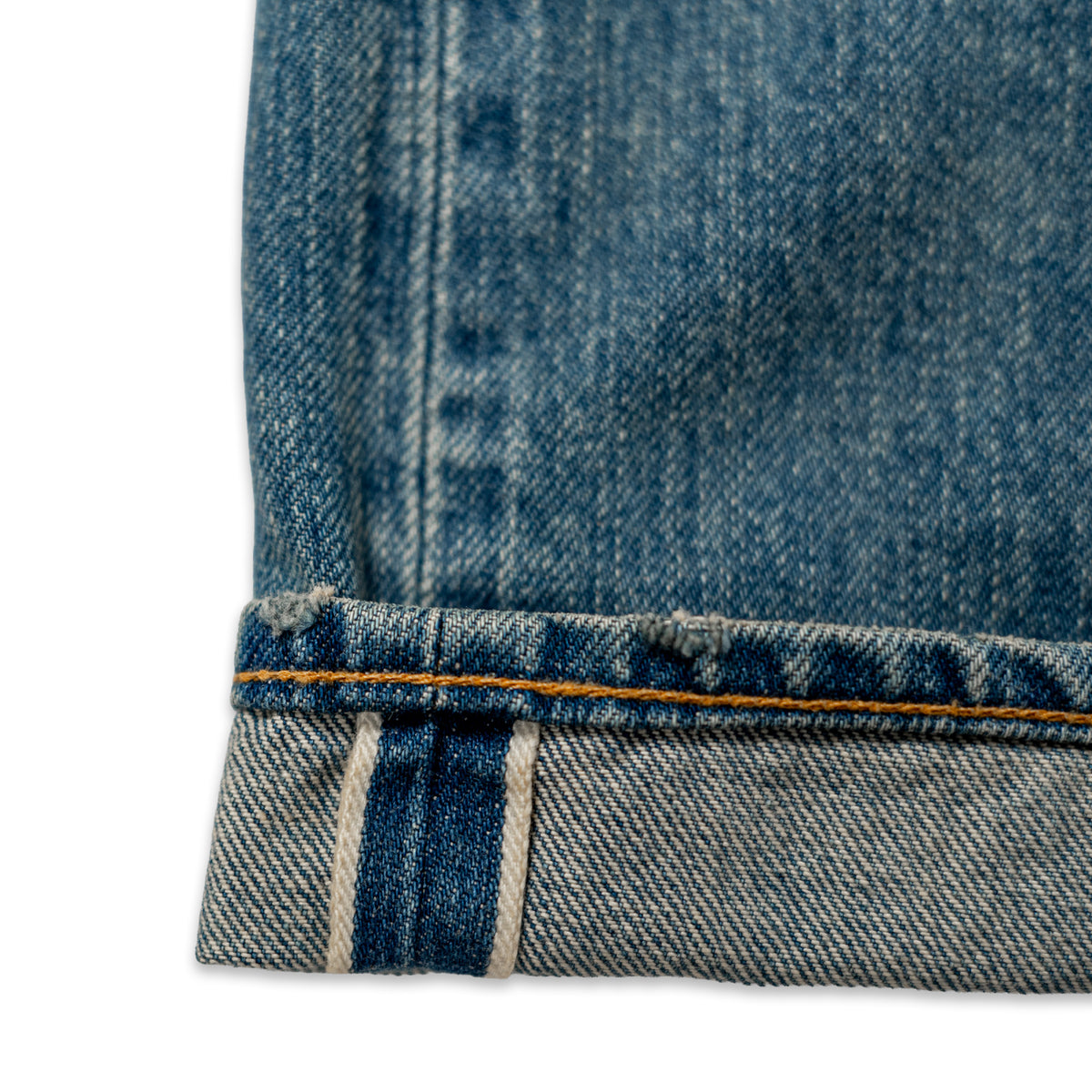 H.UNIT Selvedge denim 5P(Used wash) Indigo