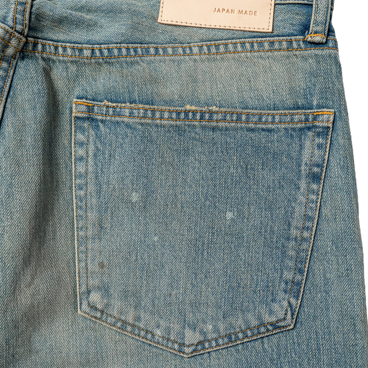 H.UNIT Selvedge denim 5P(Used wash) Indigo