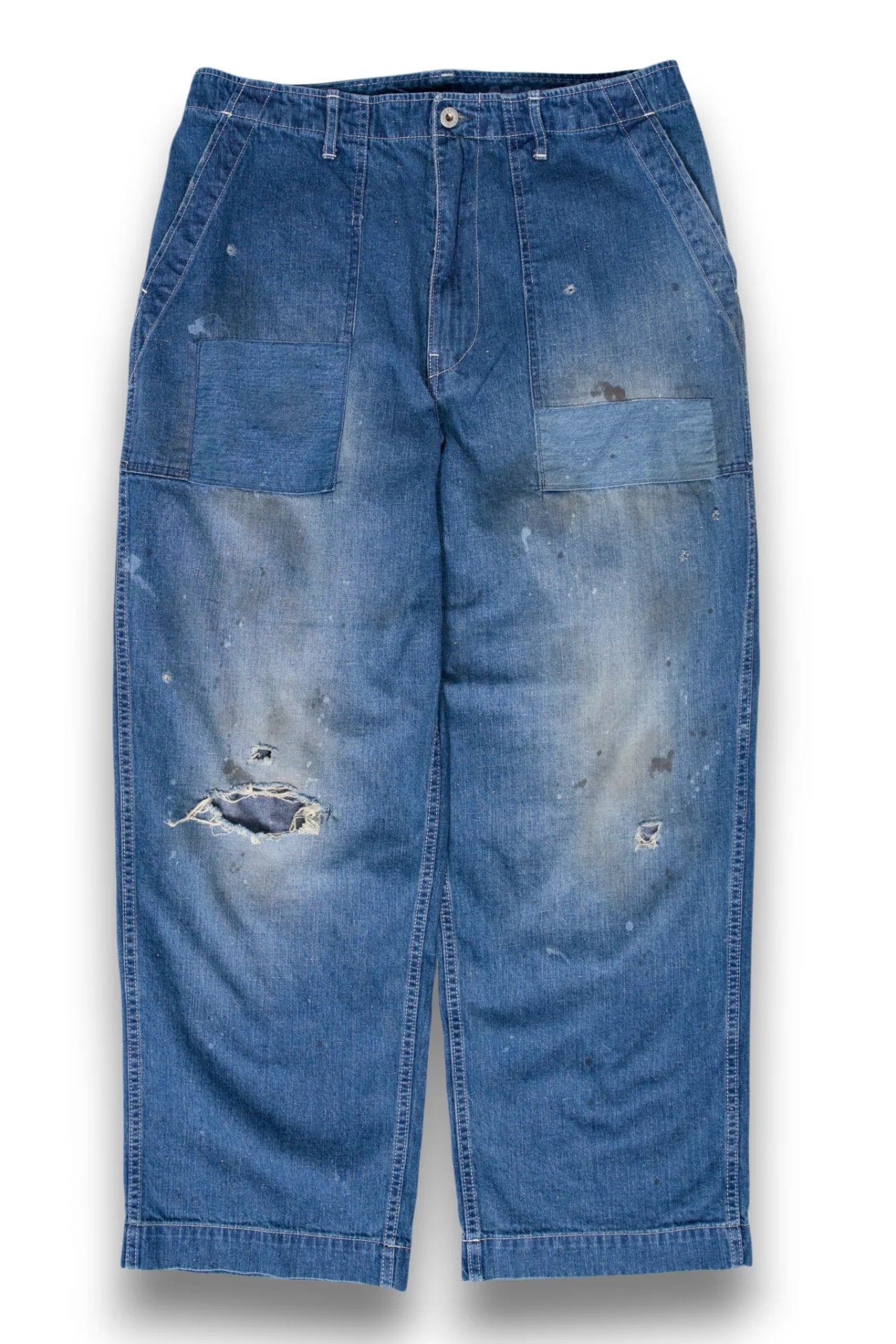 【ColdBeer別注】Denim fatigue pants (Customize)