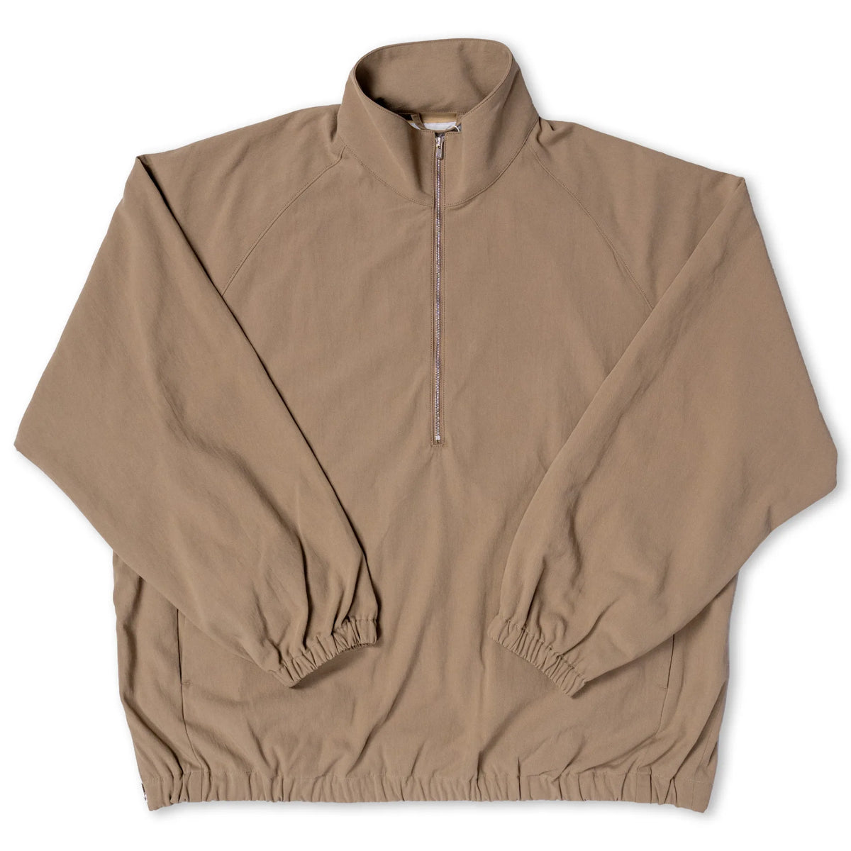 x ColdBeer Store THE OFFING Gabardine Half-Zip Pullover BEIGE