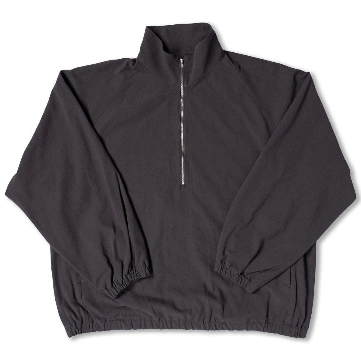 x ColdBeer Store THE OFFING Gabardine Half-Zip Pullover GRAY