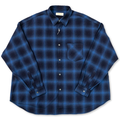 LaRaza Ombre Check Shirt blue
