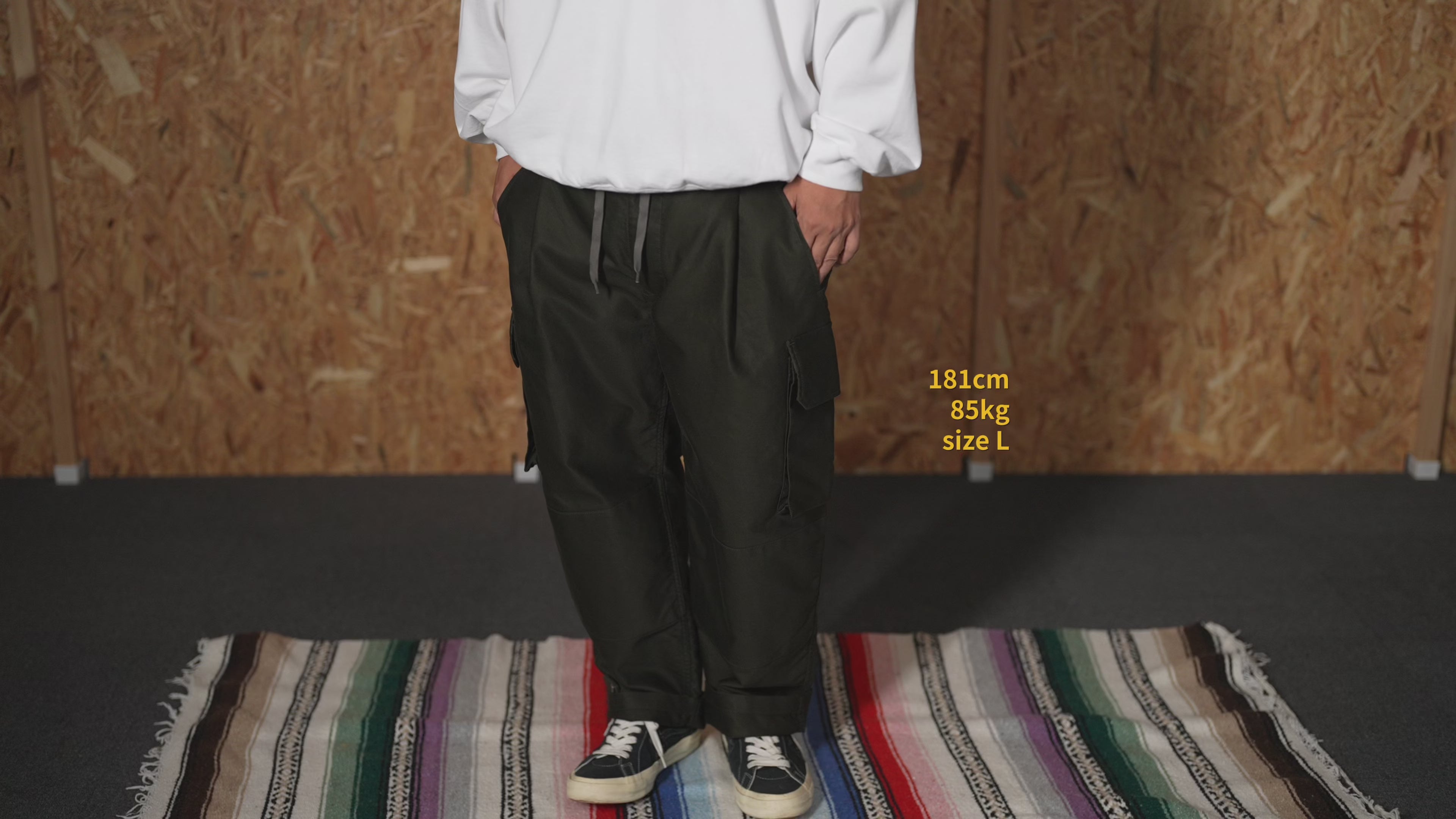 iori Moleskin Tuck Cargo Pants